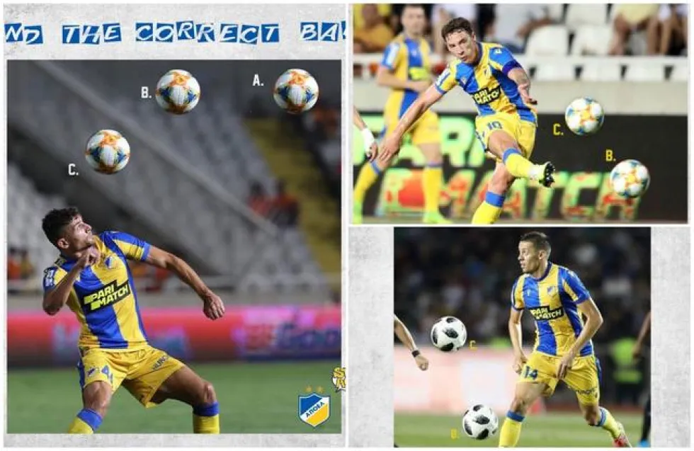 Τριπλό κουίζ από ΑΠΟΕΛ: Πού είναι η μπάλα;