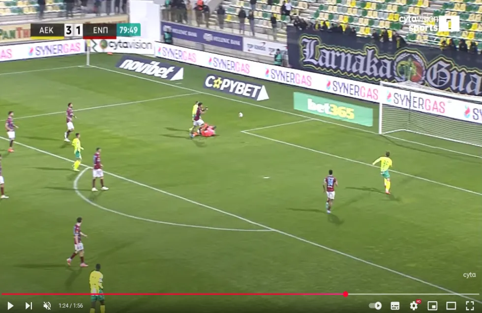 ΒΙΝΤΕΟ: Η τεσσάρα της ΑΕΚ στο Παραλίμνι 