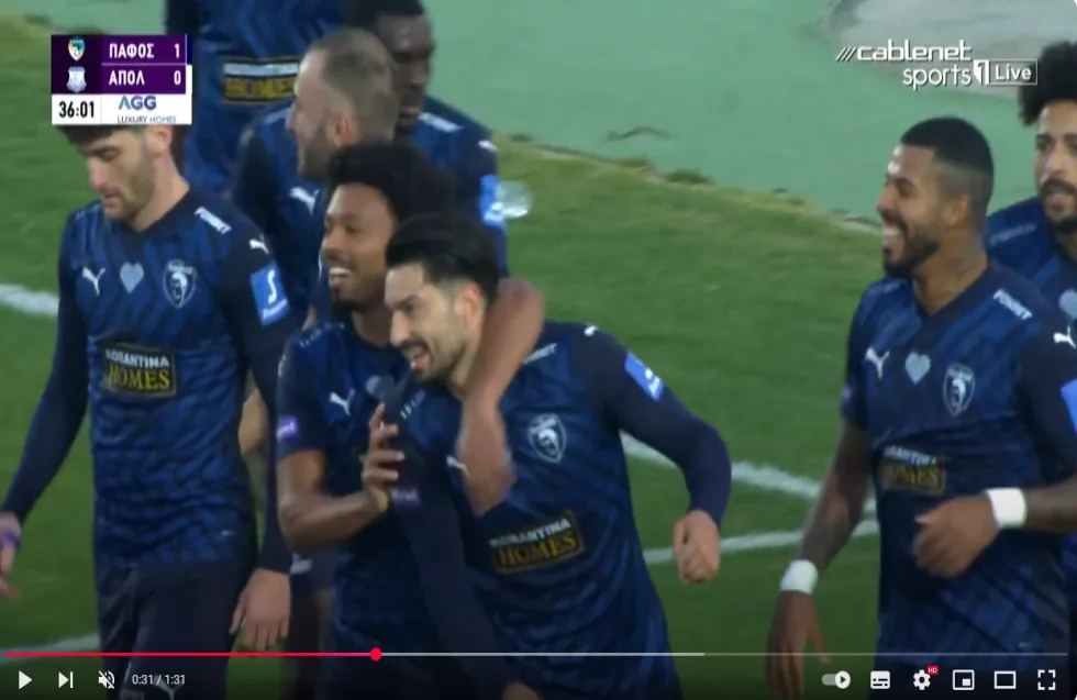 ΒΙΝΤΕΟ: Τα στιγμιότυπα του Πάφος - Απόλλωνας