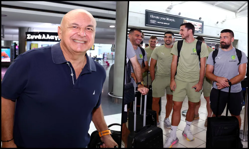 ΦΩΤΟΣ: Με χαμόγελα και αισιοδοξία αναχώρησε για Πολωνία
