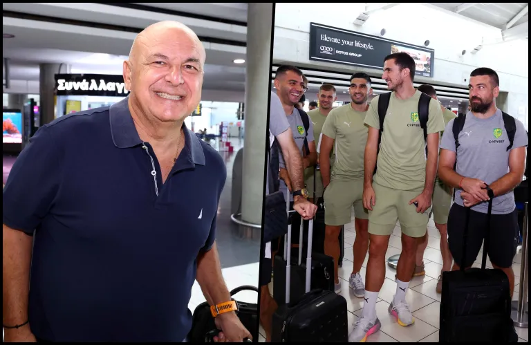 ΦΩΤΟΣ: Με χαμόγελα και αισιοδοξία αναχώρησε για Πολωνία