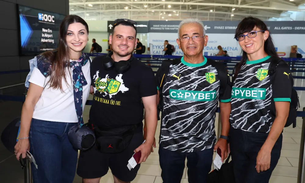 ΦΩΤΟ: Η αναχώρηση της αποστολής της ΑΕΚ