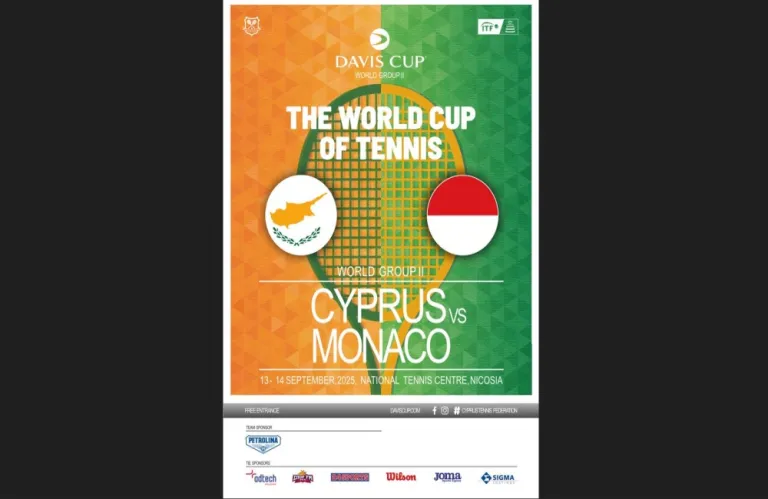 Davis Cup: Η Κύπρος υποδέχεται το Μονακό στο World Group II