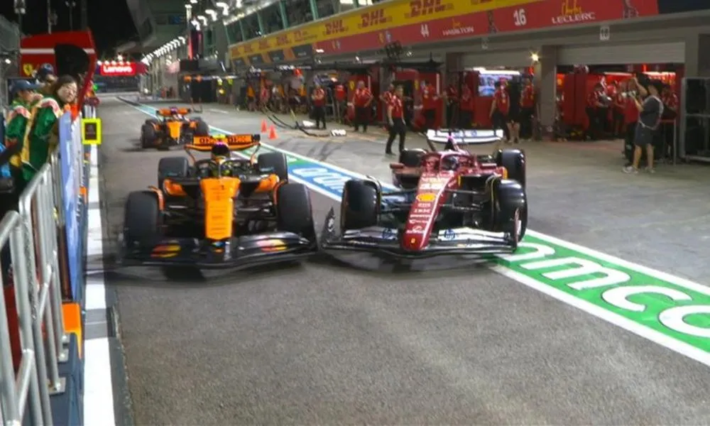 ΒΙΝΤΕΟ: Συγκρούστηκαν στo pit lane Νόρις και Λεκλέρ!