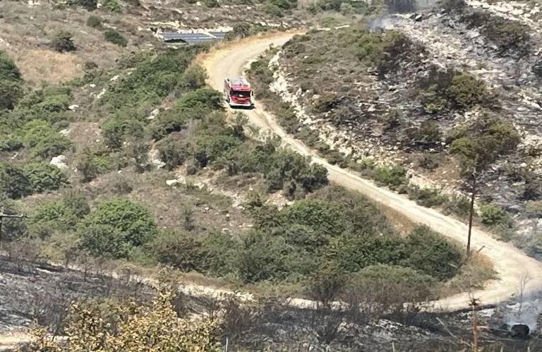 Πυρκαγιά σε περιοχή της Λετύμπου και Κούρδακας αντιμετώπισε η Πυροσβεστική