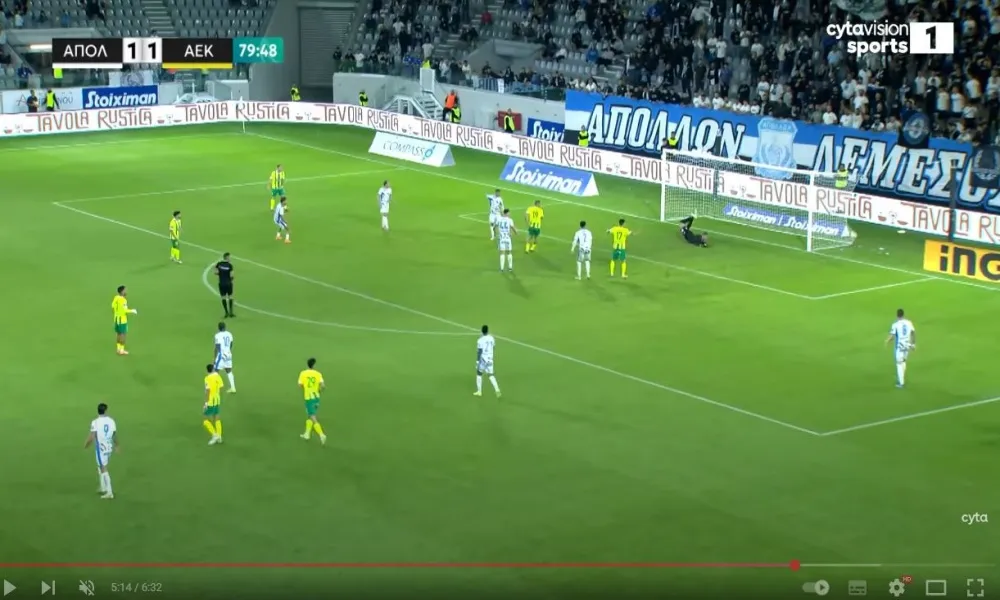 ΒΙΝΤΕΟ: Το μεγάλο διπλό της ΑΕΚ στη Λεμεσό
