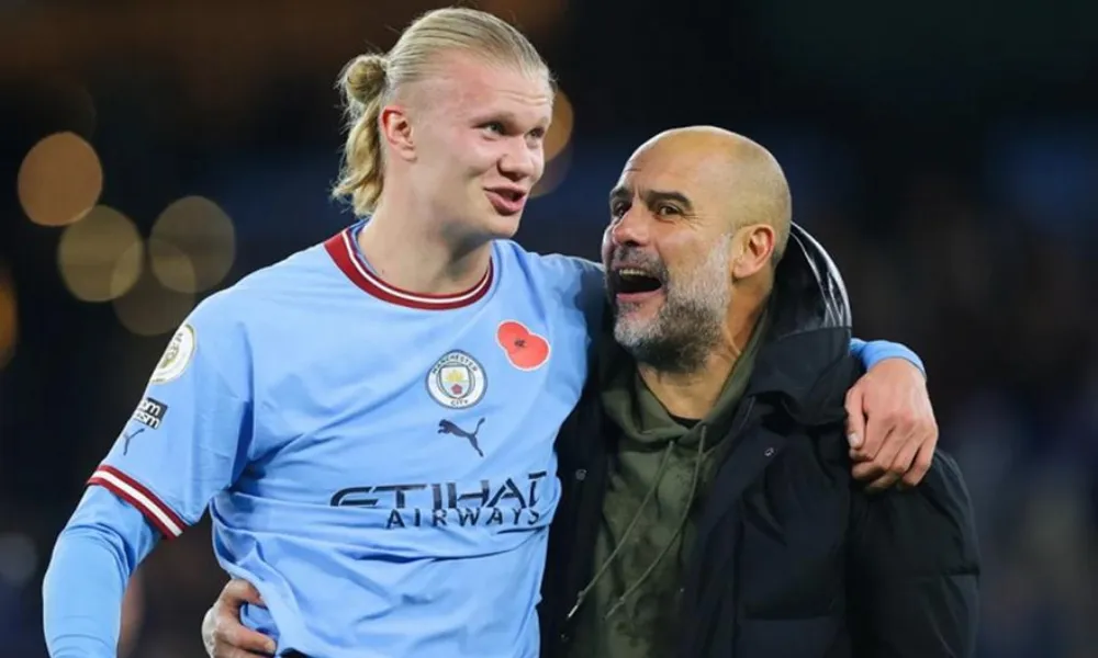 Γκουαρντιόλα: «Στο επίπεδο του Μέσι και του Ρονάλντο ο Χάαλαντ»