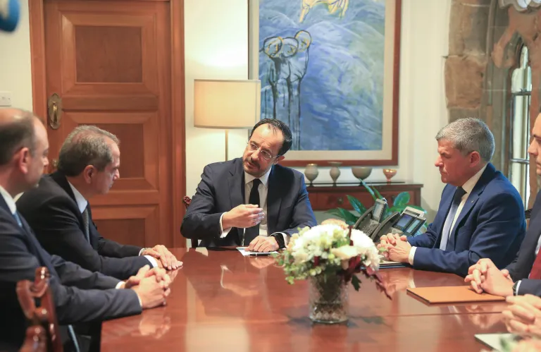 Ενέργεια και θαλάσσια σύνορα στο επίκεντρο της συνάντησης Χριστοδουλίδη - Σααντί