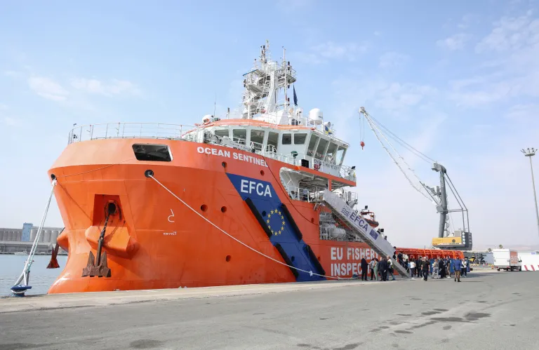 Το περιπολικό σκάφος «Ocean Sentinel» στη Λεμεσό - Μήνυμα Καδή για βιώσιμη αλιεία