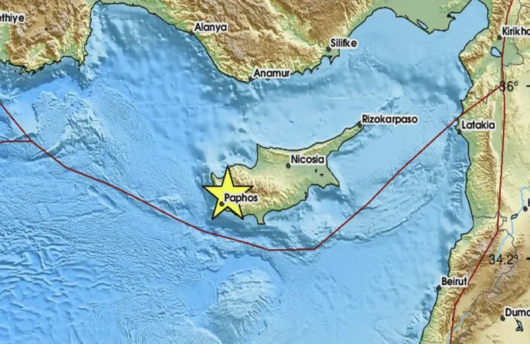 Νέος ισχυρός σεισμός 5,3 ρίχτερ ταρακούνησε την Κύπρο - Τι λέει το Ευρωμεσογειακό Ινστιτούτο (φώτο)