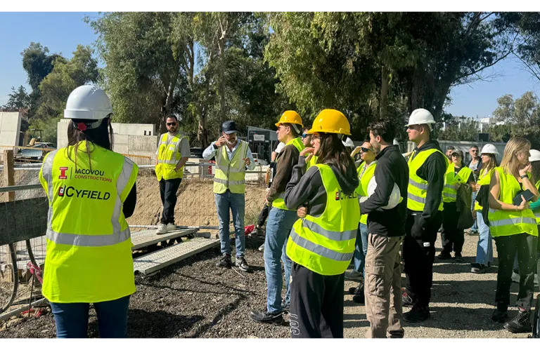 Μια μέρα στα εργοτάξια της Cyfield με τους φοιτητές Πολιτικών Μηχανικών