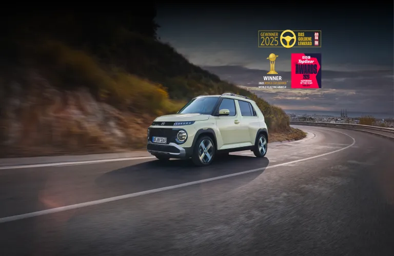 Τριπλή παγκόσμια αναγνώριση για το ηλεκτρικό Hyundai Inster!