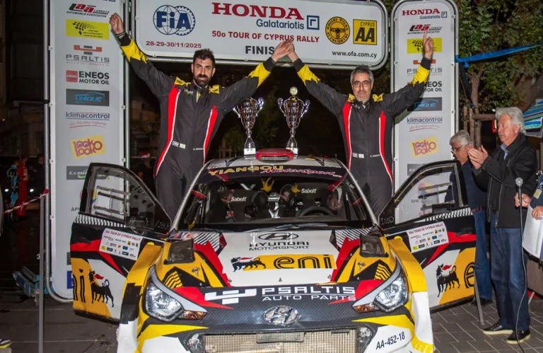 Πρωταθλητές Κύπρου οι Γιάγκου/Νικολάου της Petrolina Racing Team