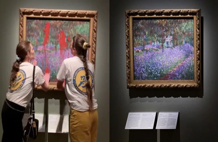 Σουηδία: Δικαστήριο αθώωσε ακτιβίστριες που είχαν ρίξει μπογιά σε πίνακα του Μονέ (φώτος)