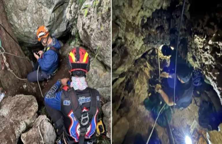 Ταϊλάνδη: Βουδιστής μοναχός επέζησε επί τέσσερις μέρες παγιδευμένος ανάποδα σε σπηλιά! (εικόνες & βίντεο)