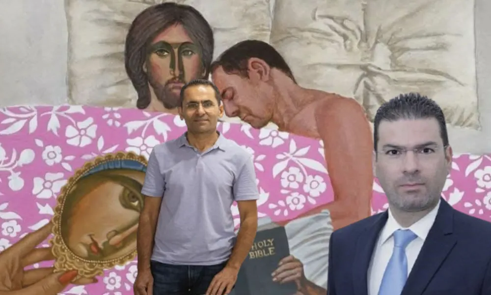 «Θα κινηθώ νομικά»: Συνεχίζει στο ίδιο τροπάρι ο Δίπλαρος κατά Γαβριήλ - Θα προβεί σε καταγγελία στην Αστυνομία ο εικαστικός για το ψεύτικο κολάζ (ηχητικά)