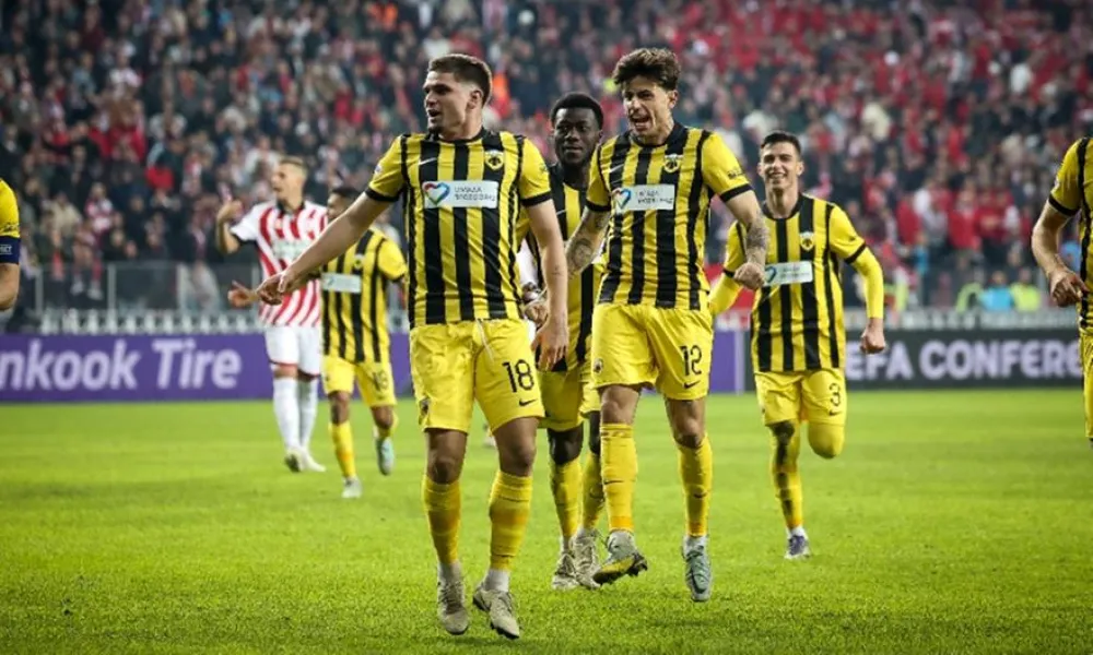 ΑΕΚ: Η φαουλάρα του Μαρίν είναι υποψήφια για καλύτερο γκολ της League Phase του Conference