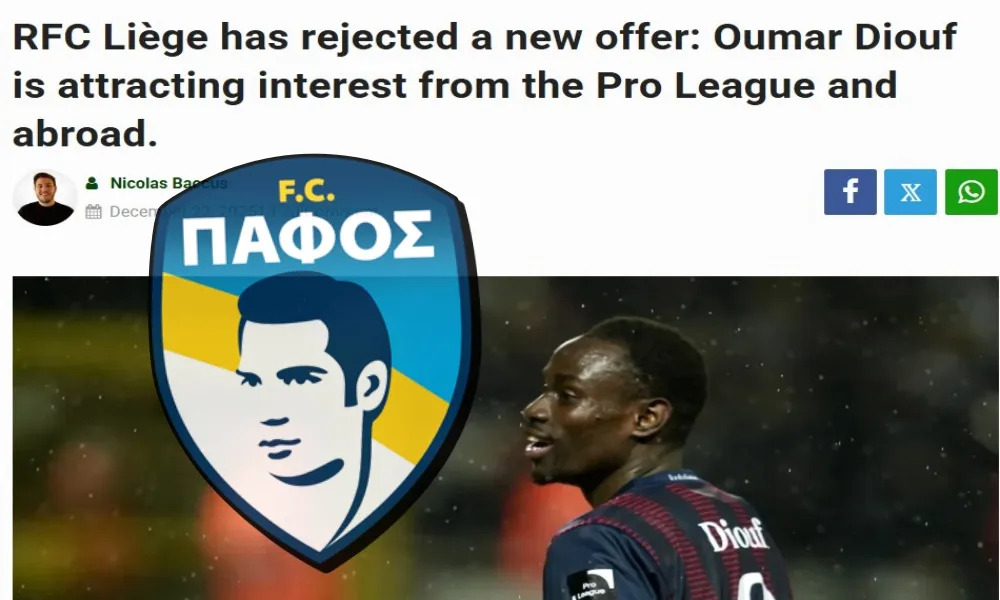 Πάφος για τον επιθετικό Ομάρ Ντιούφ!