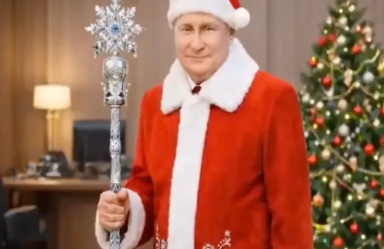Putin Dresses as 'Santa Claus' in AI Video, Giving Gifts to Foreign Leaders (Video)