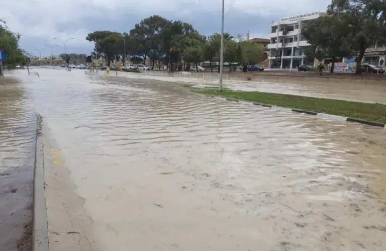 Akamas Roads Turn into Lakes After Rainfall, Highlighting Network Issues