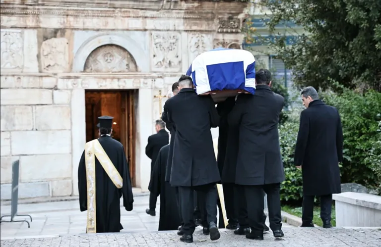 Princess Irene's Body Arrives at Athens Metropolitan Cathedral Chapel