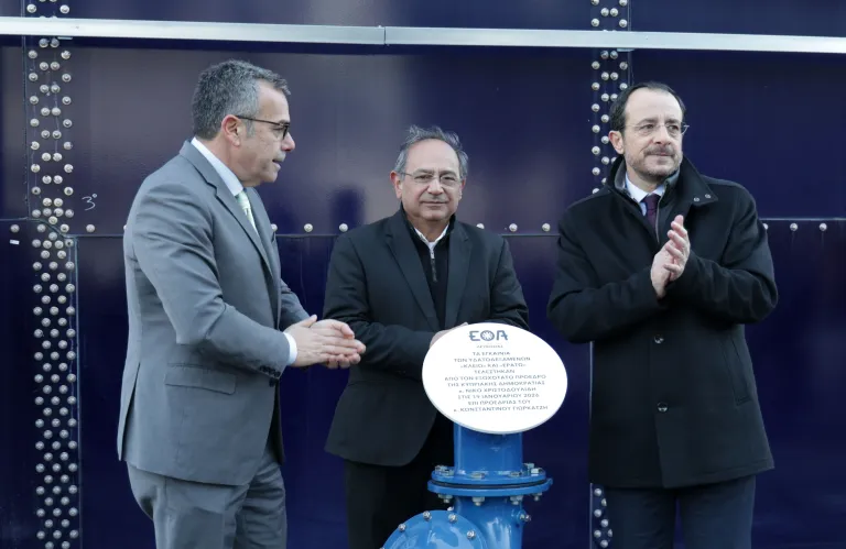 Υδατικό: Εγκαινιάστηκαν οι Υδατοδεξαμενές “Κλειώ” και “Ερατώ” με χωρητικότητα 17.200 κ.μ