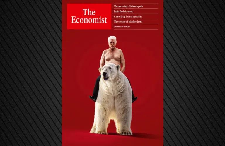 Trump 'Rides' Polar Bear on Economist Cover After Greenland Deal