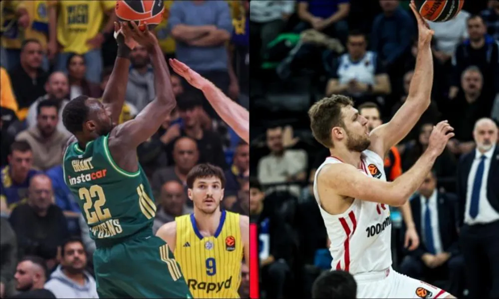 Η βαθμολογία της Euroleague μετά την ήττα του Παναθηναϊκού και τη νίκη του Ολυμπιακού και οι επόμενοι αντίπαλοί τους