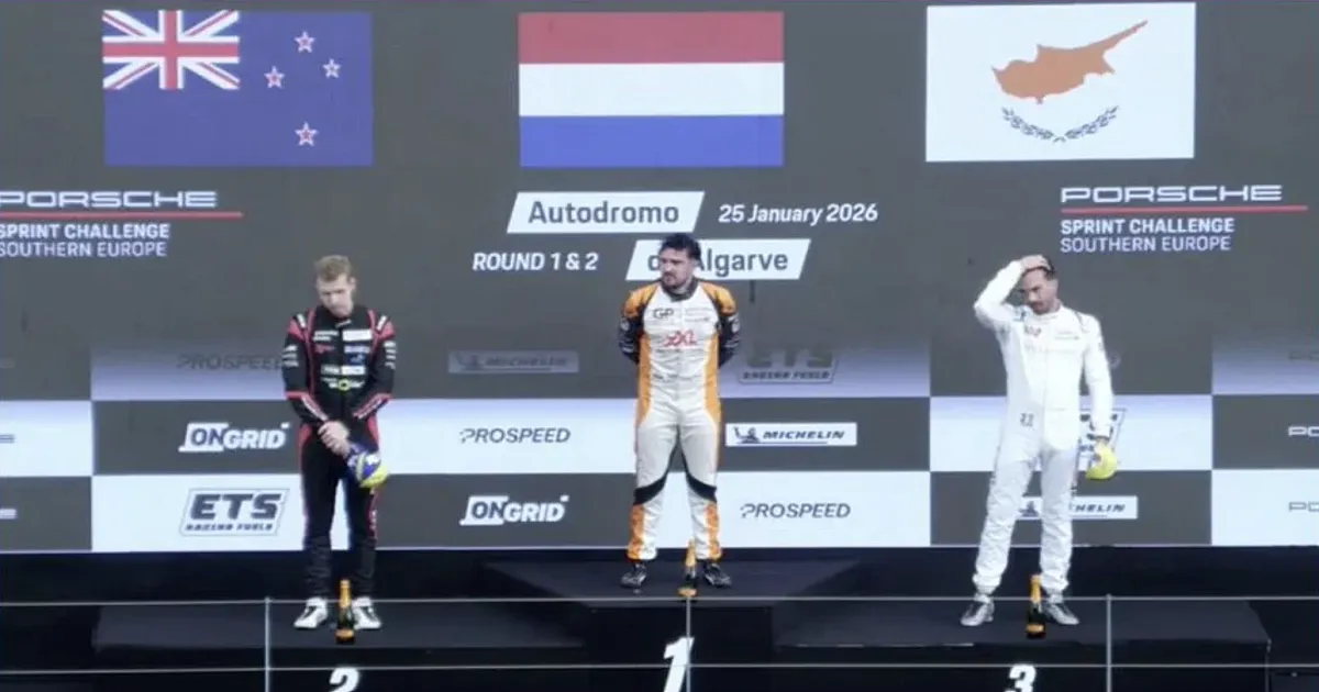 Tio Ellinas Shines in Porsche Sprint Challenge Opening Round