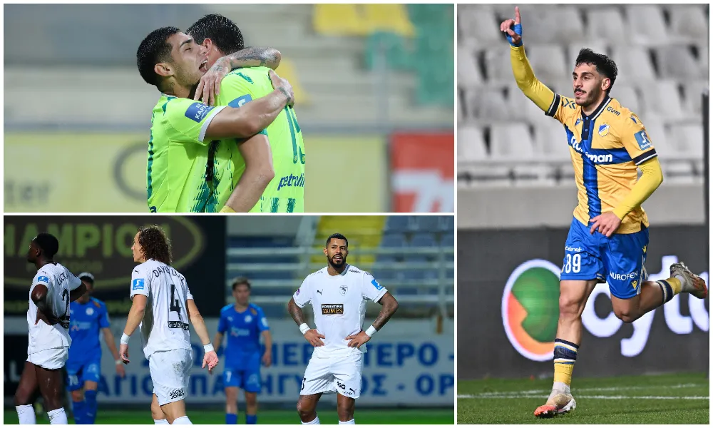 BAΘΜΟΛΟΓΙΑ: Η ΑΕΚ που βάζει πίεση, ο ΑΠΟΕΛ που χαμογέλασε ξανά και ο κατήφορος της Πάφου