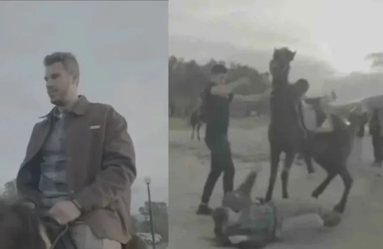 Ατύχημα για τον Άκη Πετρετζίκη - Έπεσε από άλογο στα γυρίσματα της εκπομπής του (βίντεο)