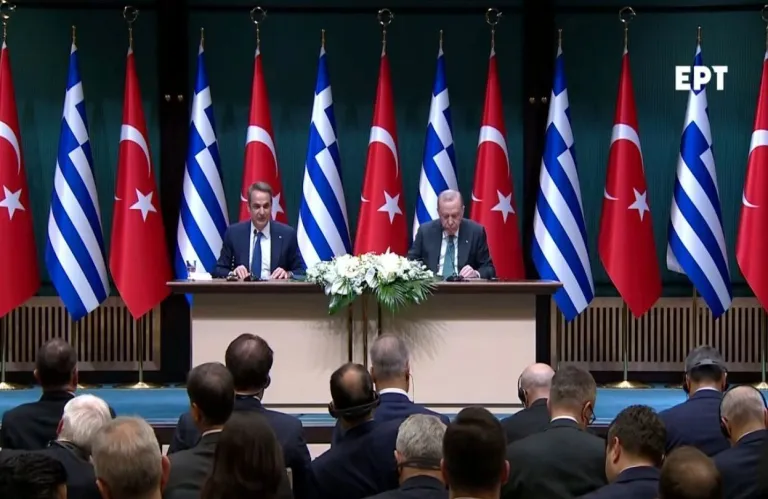 Μητσοτάκης: «Να αρθεί κάθε απειλή στις μεταξύ μας σχέσεις» - Ερντογάν: «Λύση βάσει διεθνούς δικαίου»