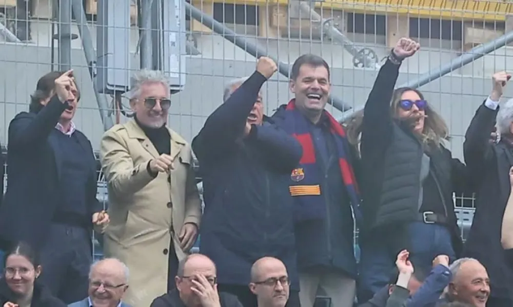 Ο Λαπόρτα έκανε χειρονομίες και χοροπηδούσε σαν οπαδός στο Μπαρτσελόνα-Βιγιαρεάλ