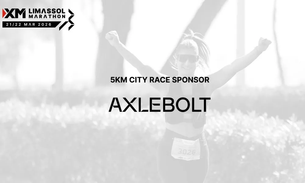 Η Axlebolt κάνει παιχνίδι στον XM Μαραθώνιο Λεμεσού ως ονομαστικός χορηγός του Ατομικού Δρόμου 5χλμ