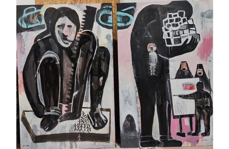 “The Man Who Carries Holes”: Rinos Stefani Exhibition at Gloria Gallery