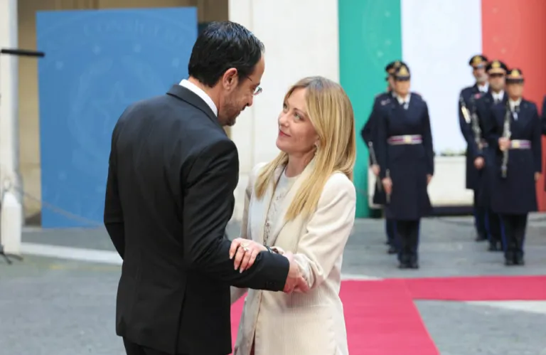 Μελόνι: Η Ιταλία αναπτύσσει φρεγάτα στην Κύπρο - «Στενές συνομιλίες» με Βρετανία, Γαλλία και Γερμανία
