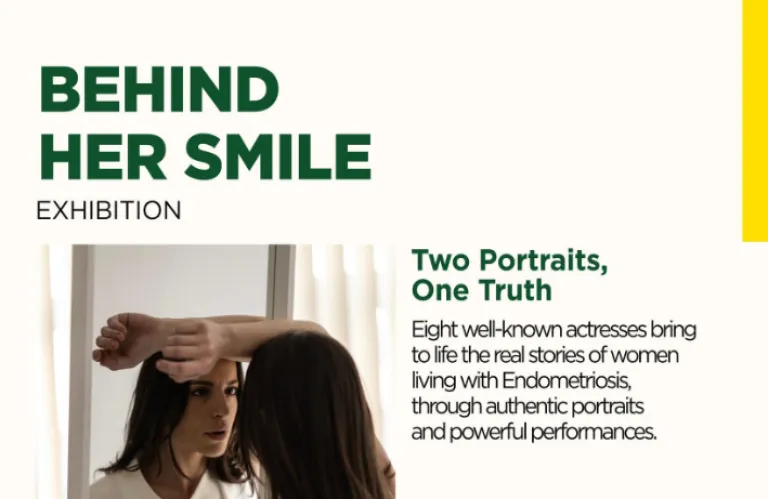 «Behind her smile - Two portraits, one truth»» | Έκθεση φωτογραφίας για την ενδομητρίωση στο Ίδρυμα Στέλιος Χατζηιωάννου