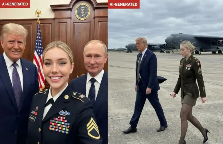Η «τέλεια» ξανθιά του MAGA έγινε viral και αποδείχθηκε AI