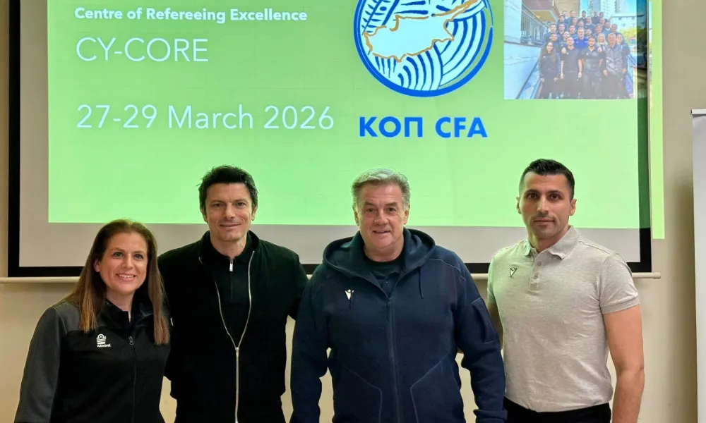 Η Κυπριακή Ομοσπονδία Ποδοσφαίρου διοργανώνει τριήμερο σεμινάριο διαιτησίας