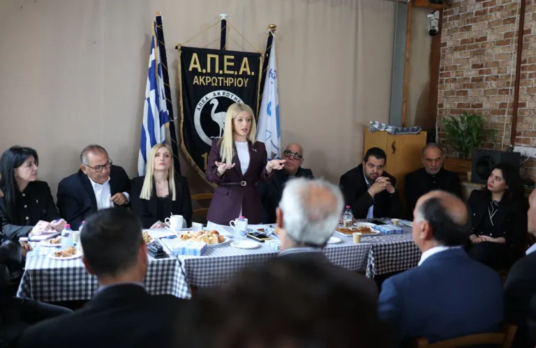 Στο Ακρωτήρι η Αννίτα Δημητρίου - Θέτει το θέμα των 32 νέων κεραιών στην ΕΕ