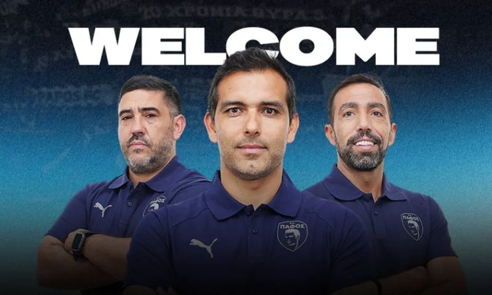 Ο Νούνο Μοράις και οι υπόλοιποι συνεργάτες του Σα Πίντο στην Πάφο