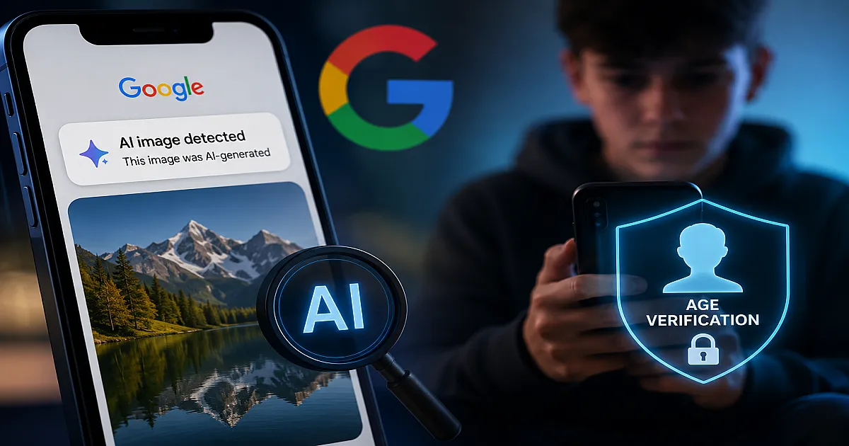 Η Google θα ανιχνεύει AI φωτογραφίες ενώ έρχονται νέοι περιορισμοί στα social media για ανηλίκους