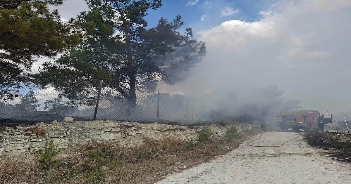 Σκασμένο ελαστικό φορτηγού προκάλεσε τη φωτιά στον αυτοκινητόδρομο Λευκωσίας