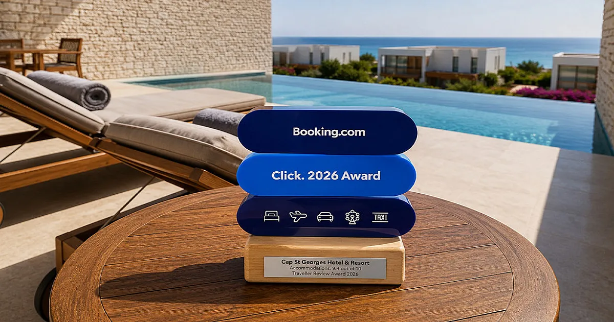 Το Cap St Georges Hotel & Resort στα Booking.com Click. EMEA 2026 Partner Spotlight Awards