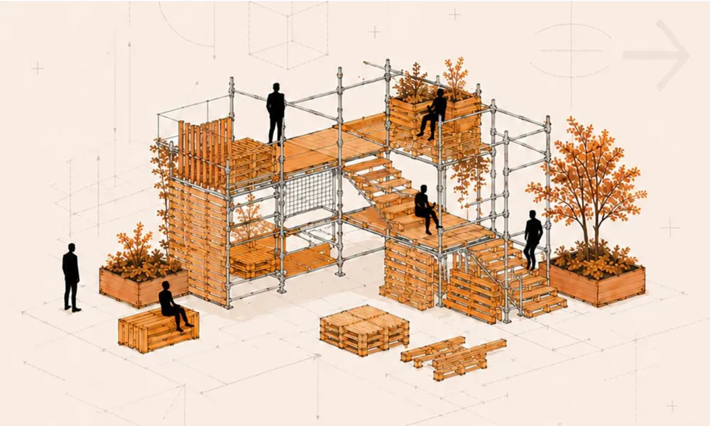 «RE:FRAME – Υποδομές Επανάχρησης»: Η σκαλωσιά ως τρισδιάστατος κάνναβος δημιουργίας