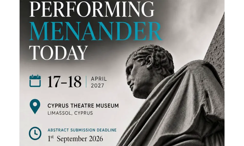 «Performing Menander Today»: Ανοιχτή πρόσκληση για εισηγήσεις γύρω από τον Μένανδρο