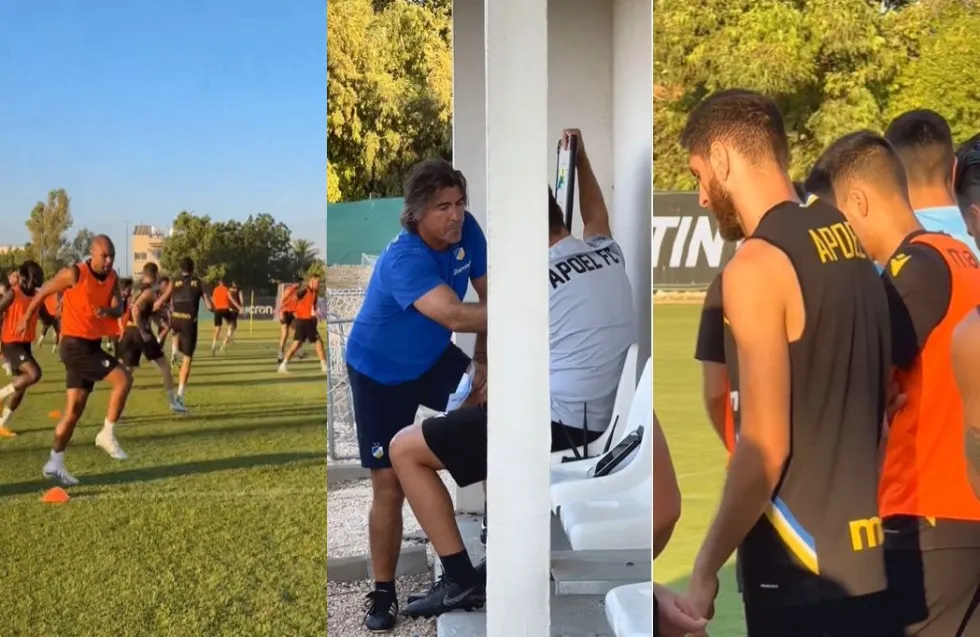 ΑΠΟΕΛ: Με... μάθημα από Σα Πίντο συνεχίστηκαν οι προπονήσεις - ΒΙΝΤΕΟ